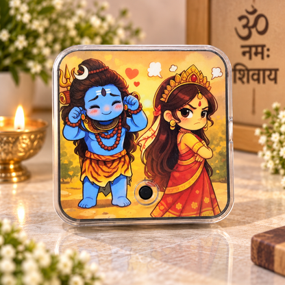 Cute Shiv Ji And Parvati Ji Fridge Music Magnet