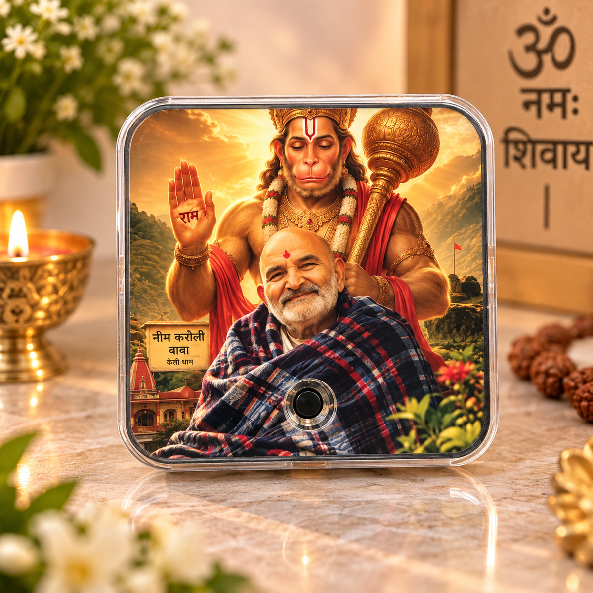 Neem Karoli Baba Fridge Music Magnet