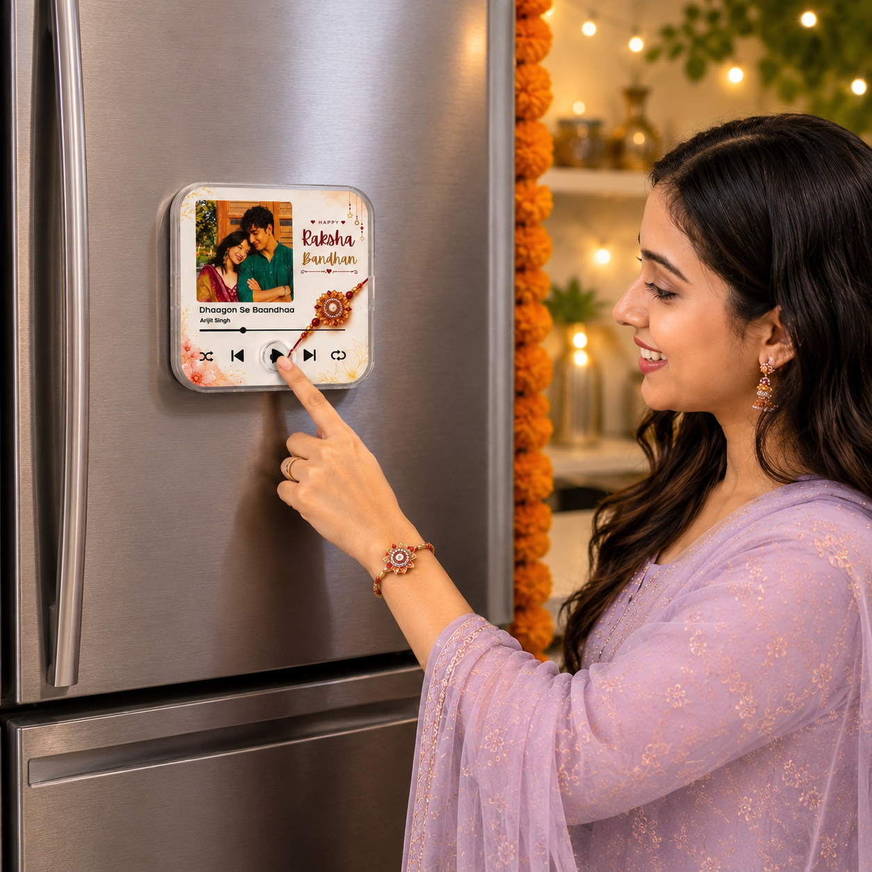 Personalized Fridge Music Magnet (Raksha Bandhan Special)